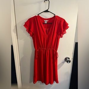 H&M red summer dress
